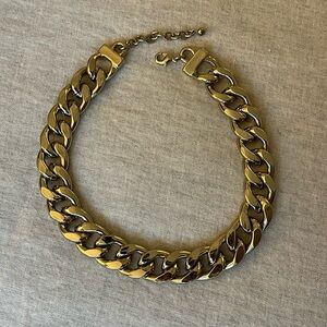 Gold Thick Chain Statement Necklace